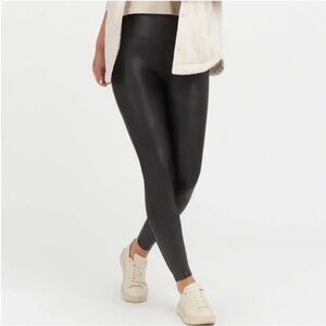 SPANX | Faux Leather Legging Black | Size Small